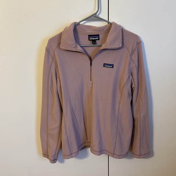 PATAGONIA WOMEN'S MICRO D 1/4 ZIP DUSTY PINK - Picture 3 of 5